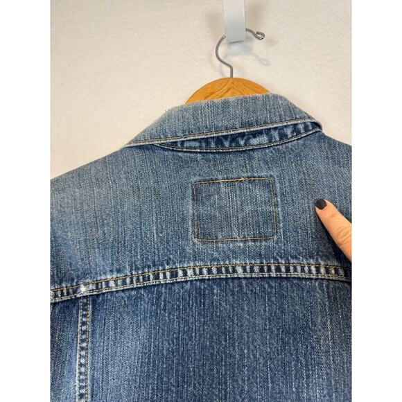 Levi's Standard Trucker Jacket Men Small Blue Denim Jean Collared Logo 70507 - Picture 13 of 13